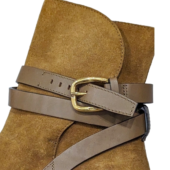 Authentic Gucci Maori Lifford Heeled Boots 35.5 - Picture 9 of 16